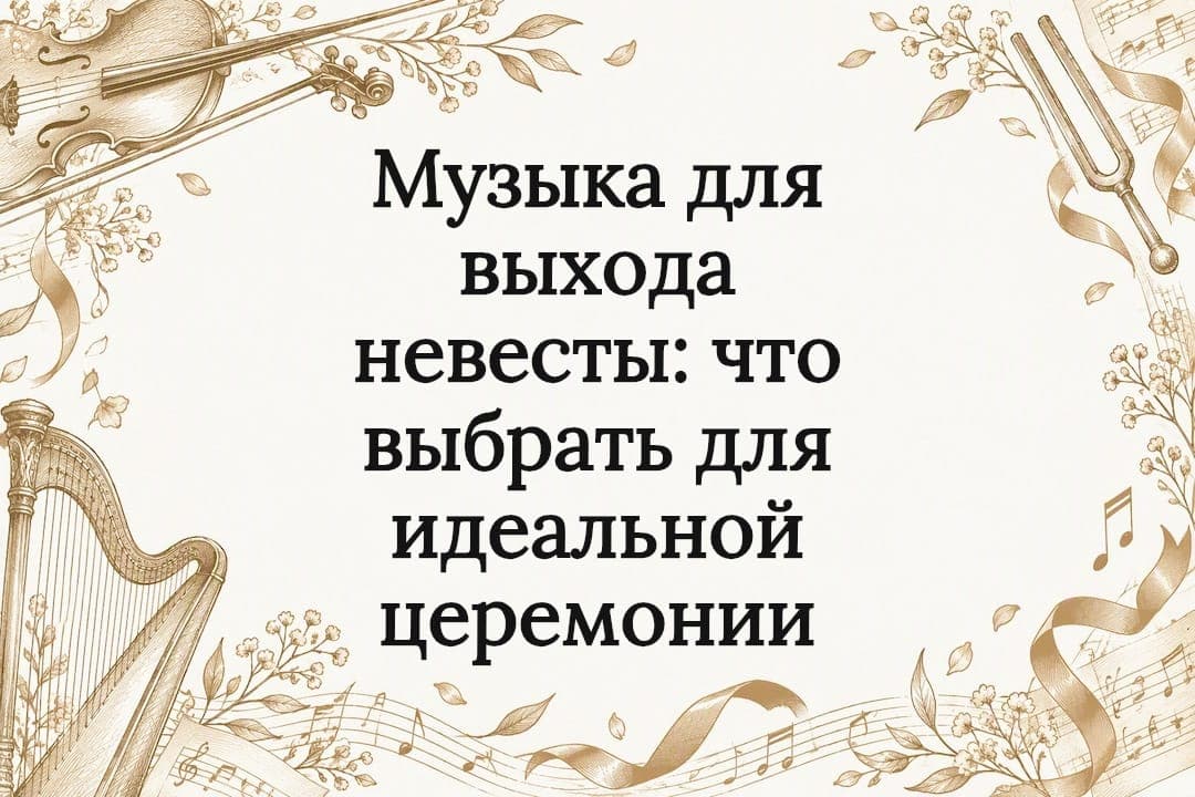 Музыка для выхода невесты: что выбрать для идеальной церемонии