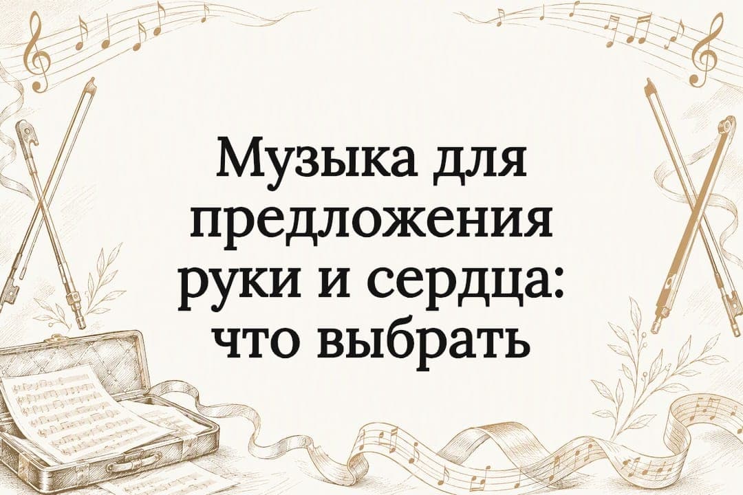 Музыка для предложения руки и сердца: что выбрать