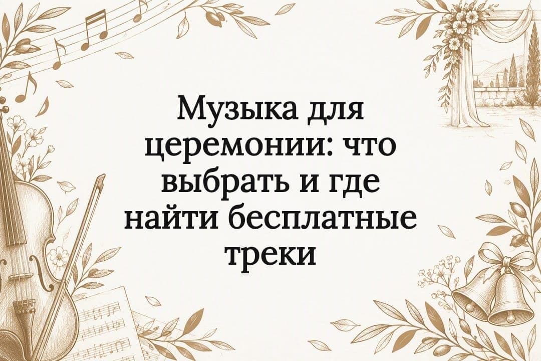 Музыка для церемонии: что выбрать и где найти бесплатные треки