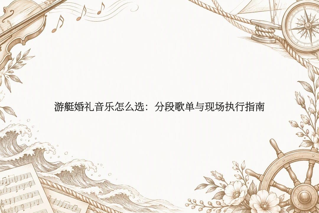 游艇婚礼音乐怎么选：分段歌单与现场执行指南