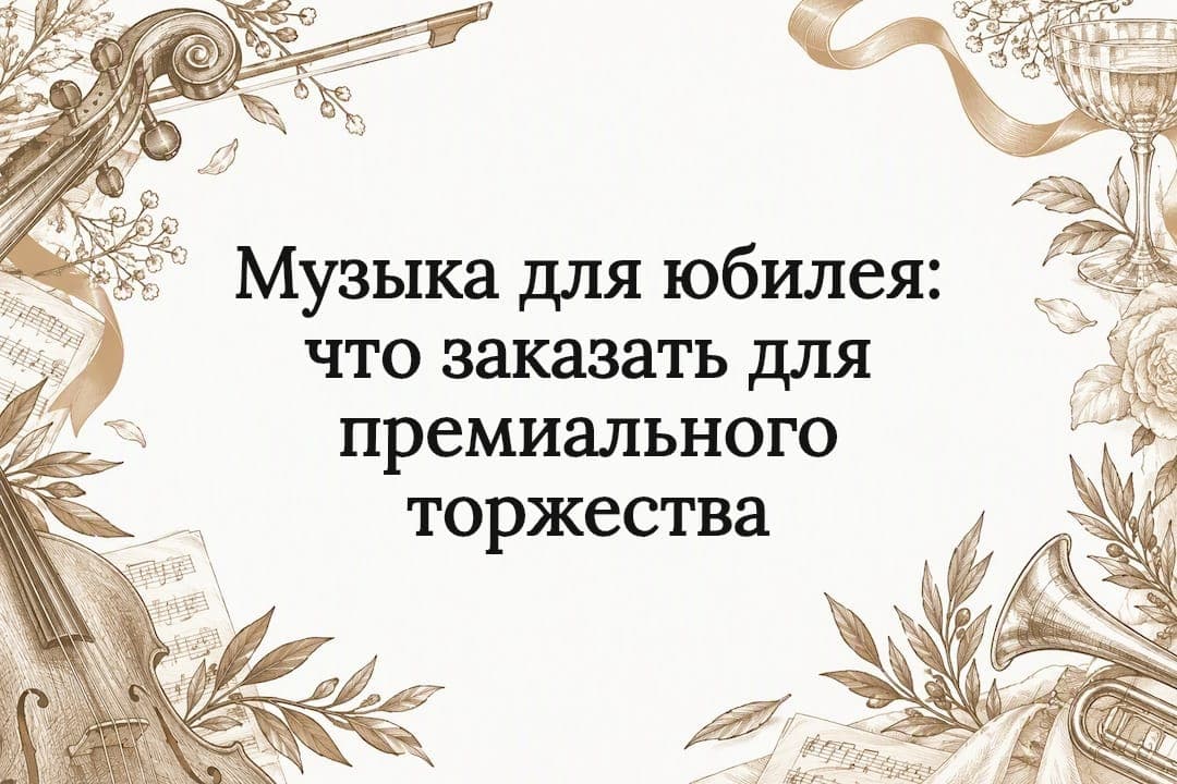Музыка для юбилея: что заказать для премиального торжества
