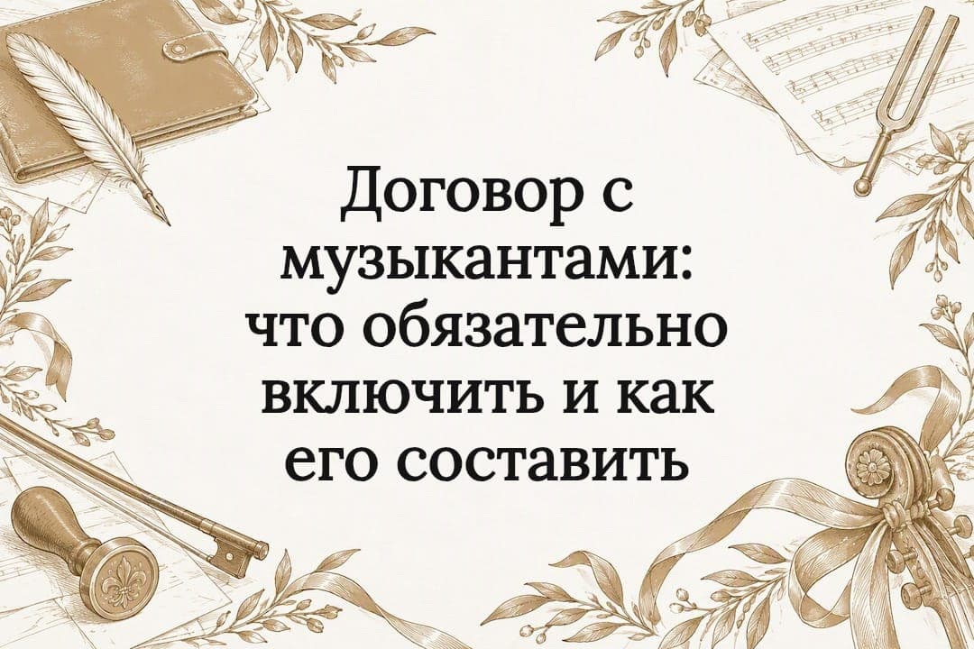 Договор с музыкантами: что обязательно включить и как его составить