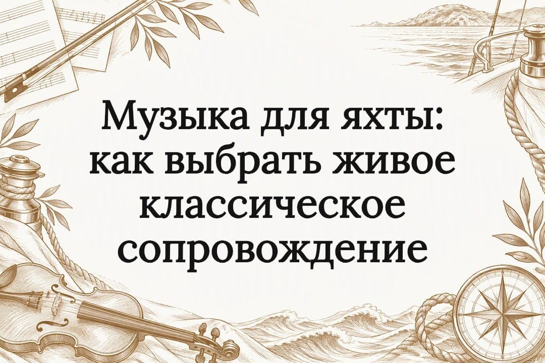 Музыка для яхты: как выбрать живое классическое сопровождение