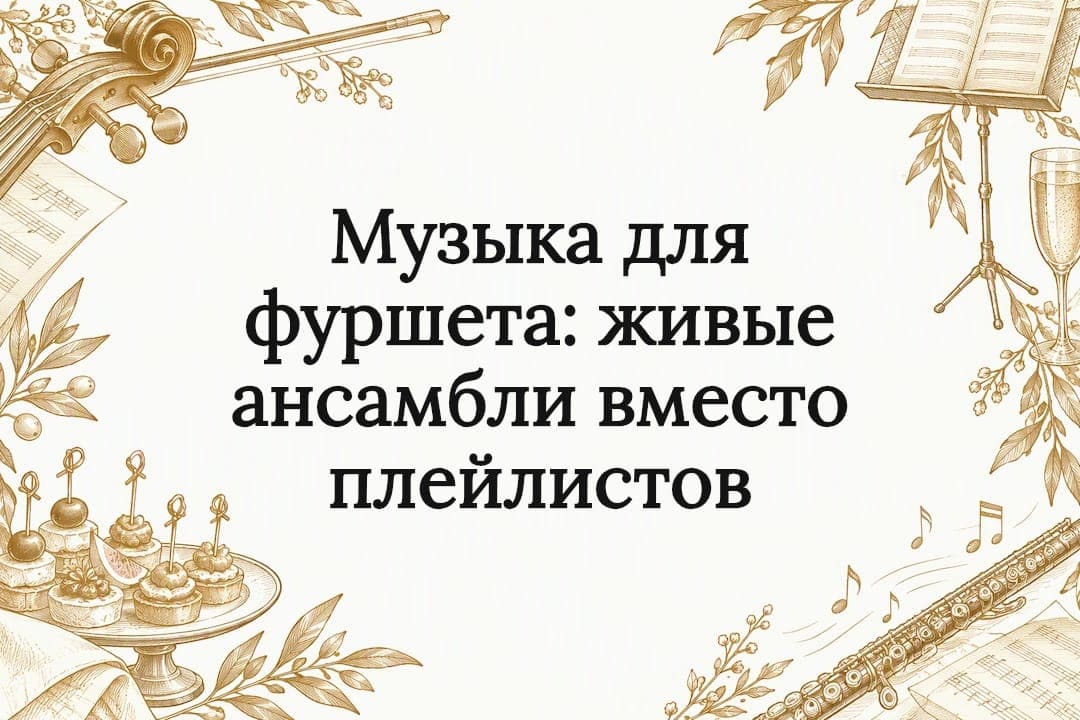 Музыка для фуршета: живые ансамбли вместо плейлистов
