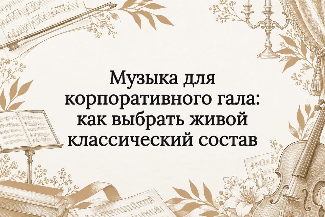 Музыка для корпоративного гала: как выбрать живой классический состав