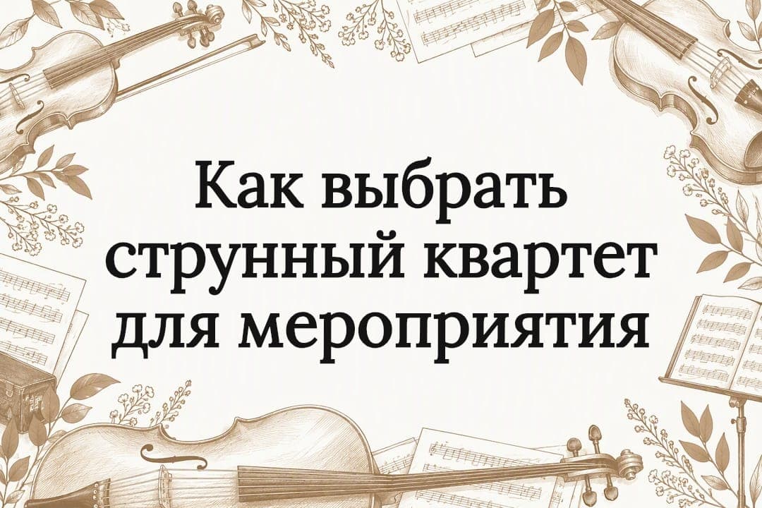 Как выбрать струнный квартет для мероприятия