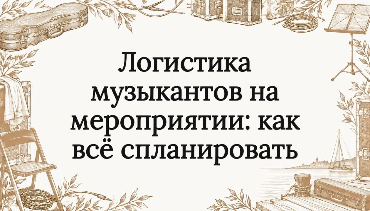 Логистика музыкантов на мероприятии: как всё спланировать
