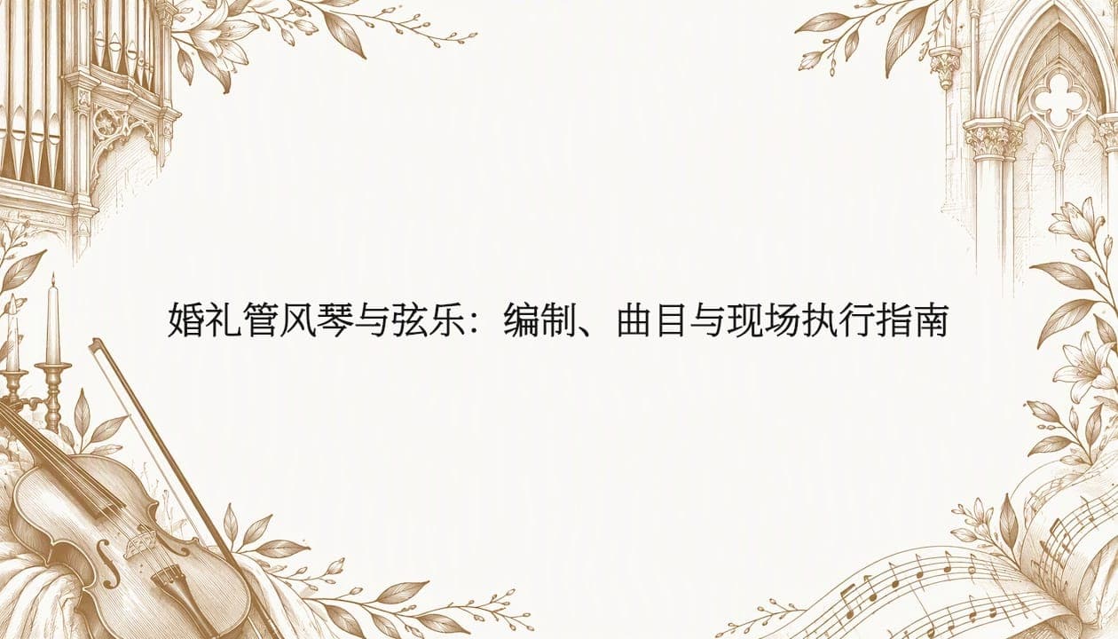 婚礼管风琴与弦乐：编制、曲目与现场执行指南