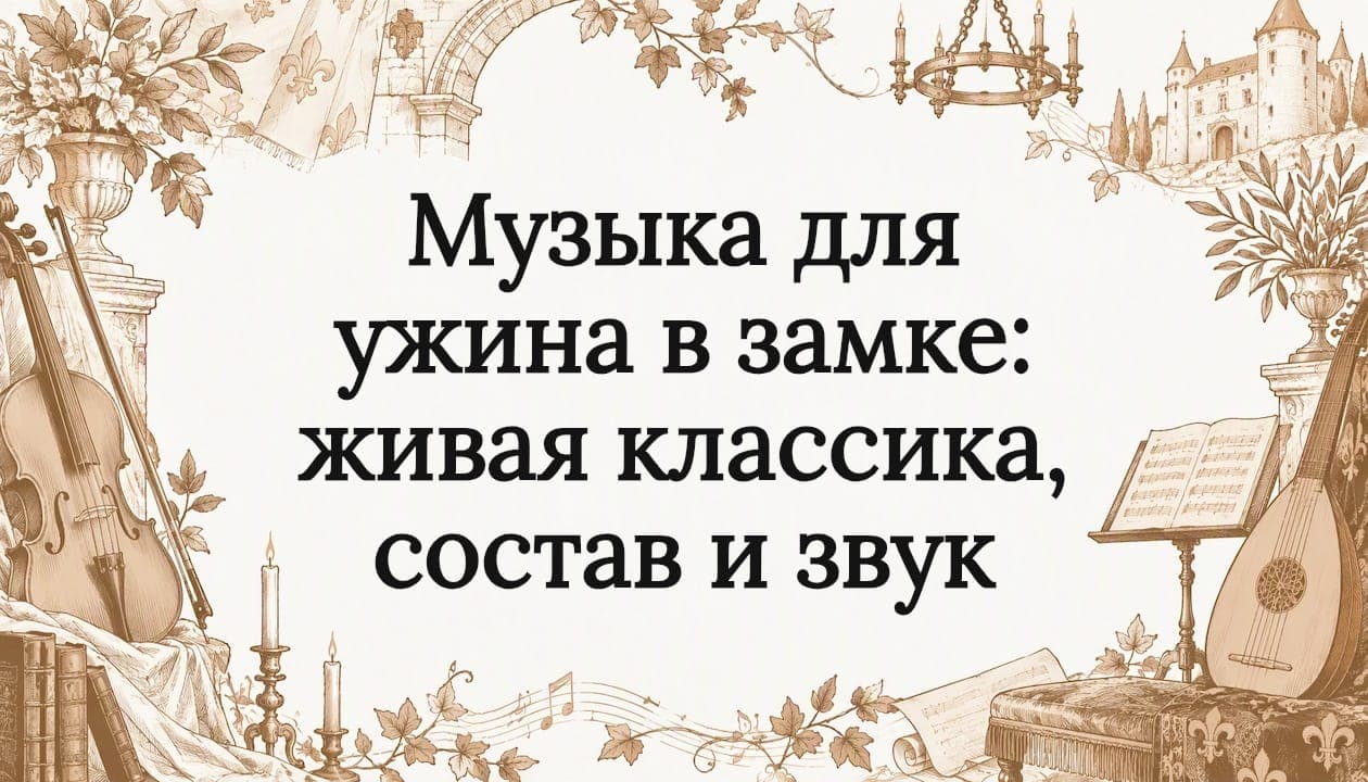 Музыка для ужина в замке: живая классика, состав и звук
