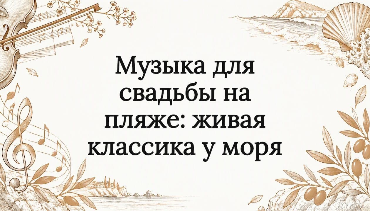 Музыка для свадьбы на пляже: живая классика у моря