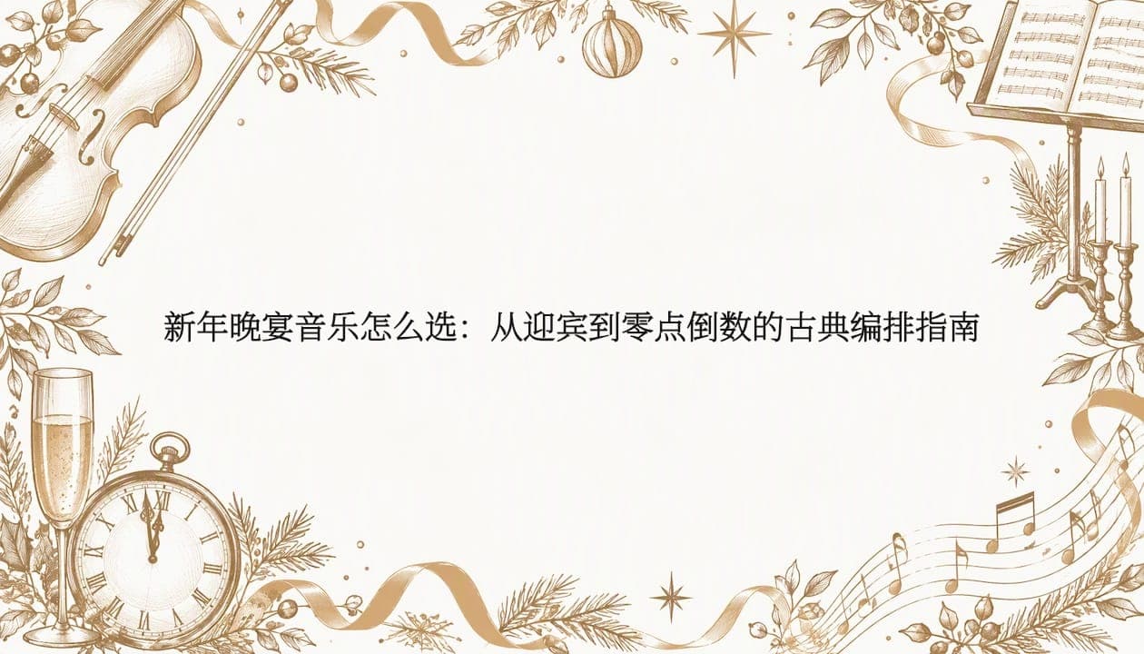 新年晚宴音乐怎么选：从迎宾到零点倒数的古典编排指南