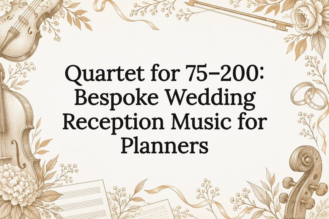 Quartet for 75–200: Bespoke Wedding Reception Music for Planners