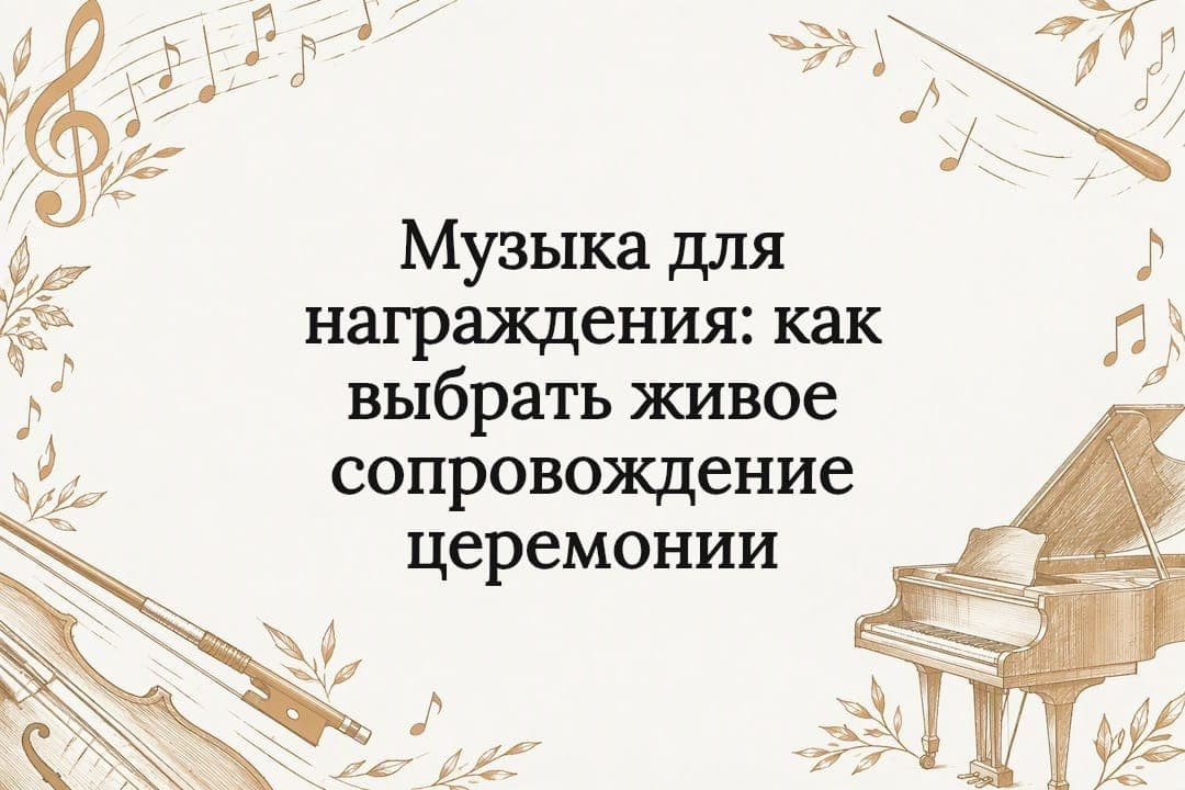 Музыка для награждения: как выбрать живое сопровождение церемонии
