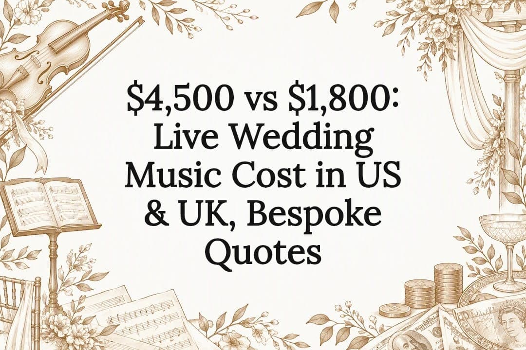$4,500 vs $1,800: Live Wedding Music Cost in US & UK, Bespoke Quotes