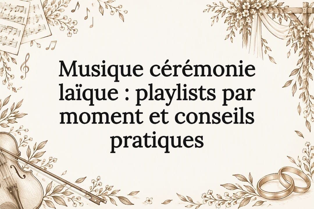 Musique cérémonie laïque : playlists par moment et conseils pratiques