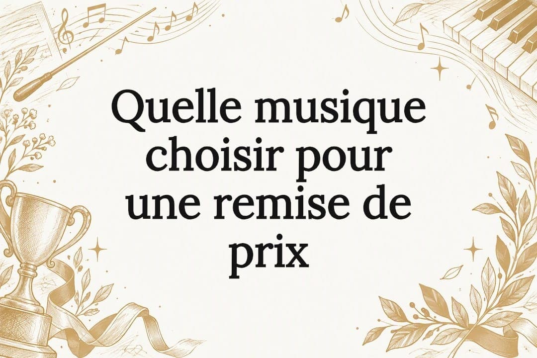 Quelle musique choisir pour une remise de prix