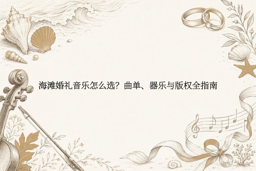 海滩婚礼音乐怎么选?曲单、器乐与版权全指南