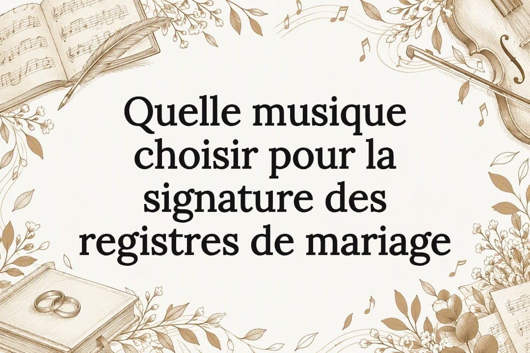 Quelle musique choisir pour la signature des registres de mariage