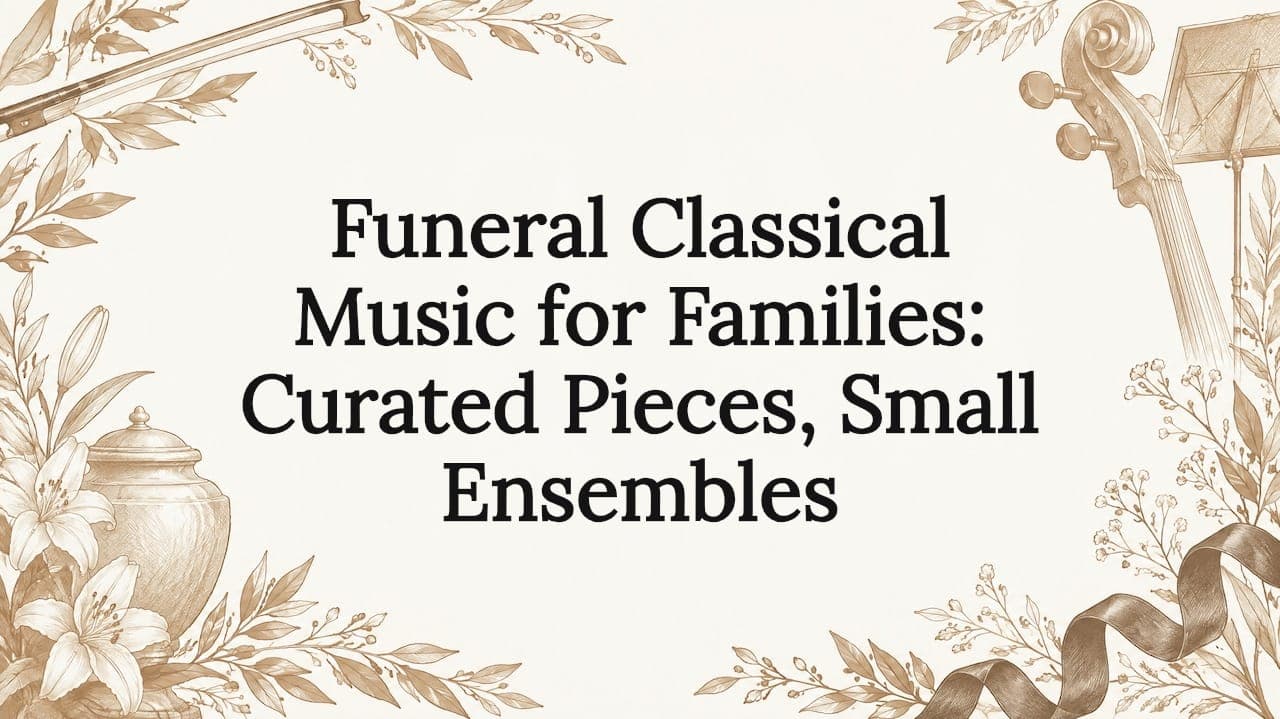 Funeral Classical Music for Families: Curated Pieces, Small Ensembles