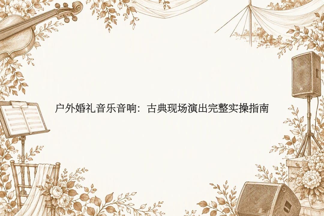 户外婚礼音乐音响:古典现场演出完整实操指南