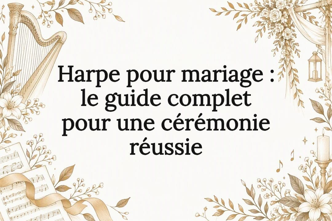 Harpe pour mariage : le guide complet pour une cérémonie réussie