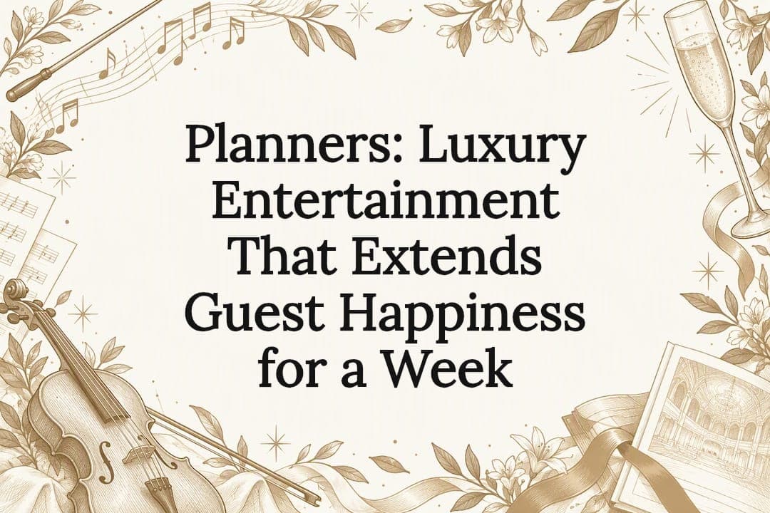 Planners: Luxury Entertainment That Extends Guest Happiness for a Week
