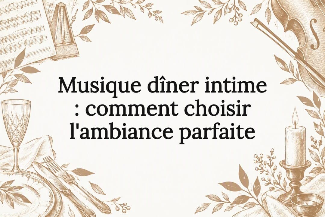 Musique dîner intime : comment choisir l'ambiance parfaite