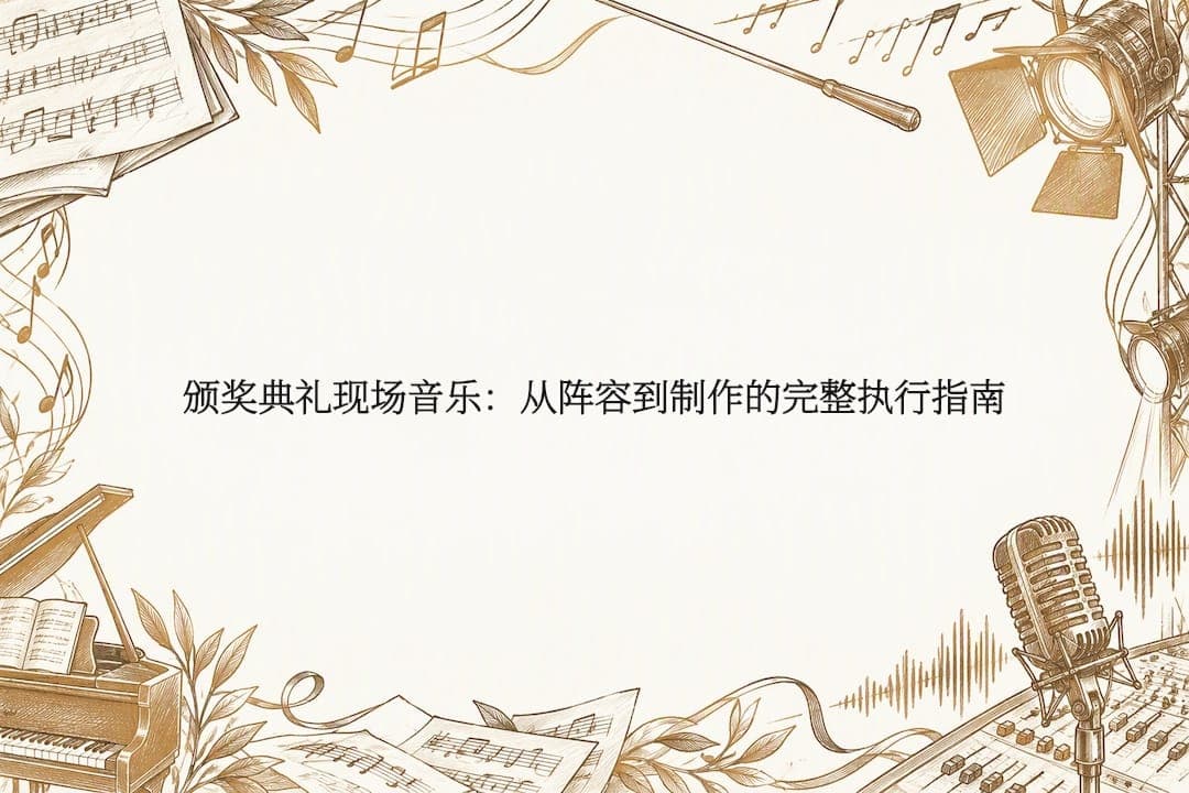 颁奖典礼现场音乐:从阵容到制作的完整执行指南