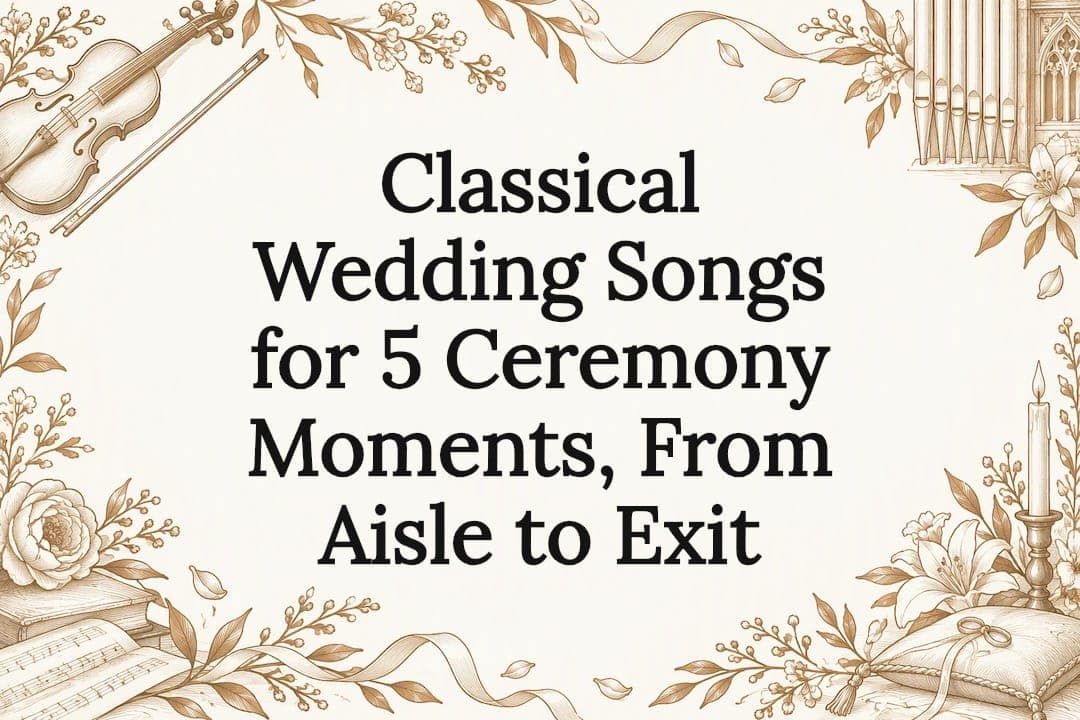 Classical Wedding Songs for 5 Ceremony Moments, From Aisle to Exit