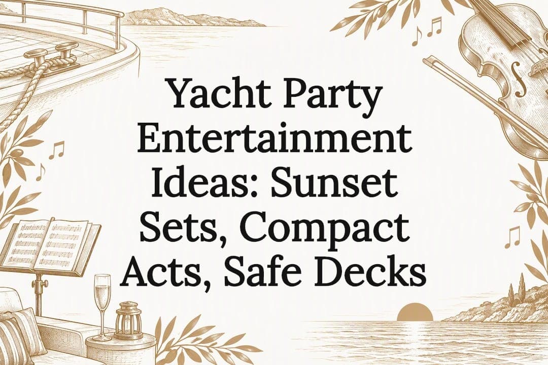 Yacht Party Entertainment Ideas: Sunset Sets, Compact Acts, Safe Decks