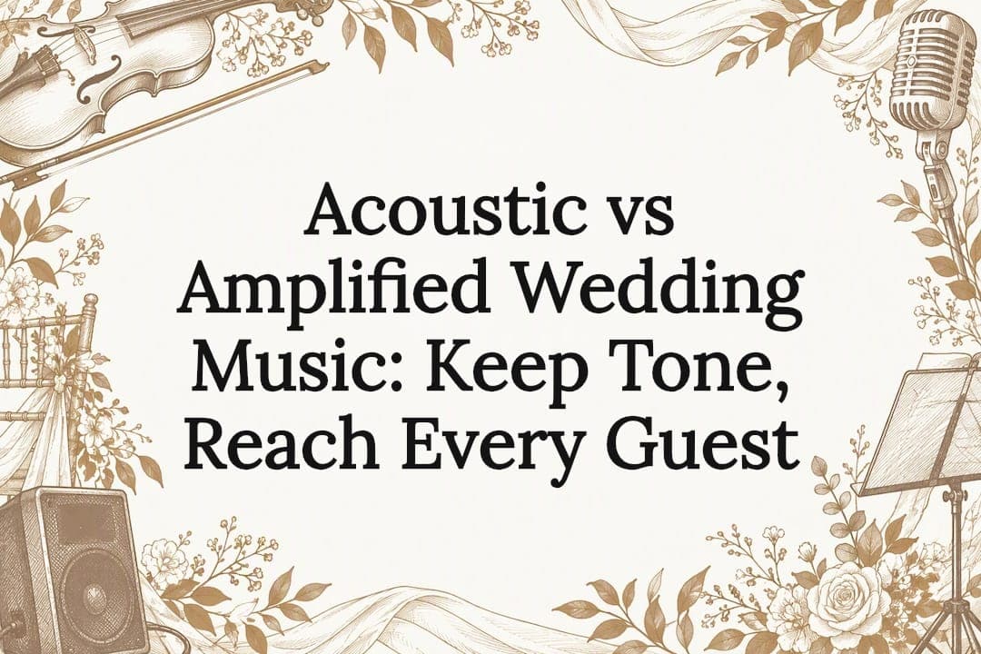 Acoustic vs Amplified Wedding Music: Keep Tone, Reach Every Guest