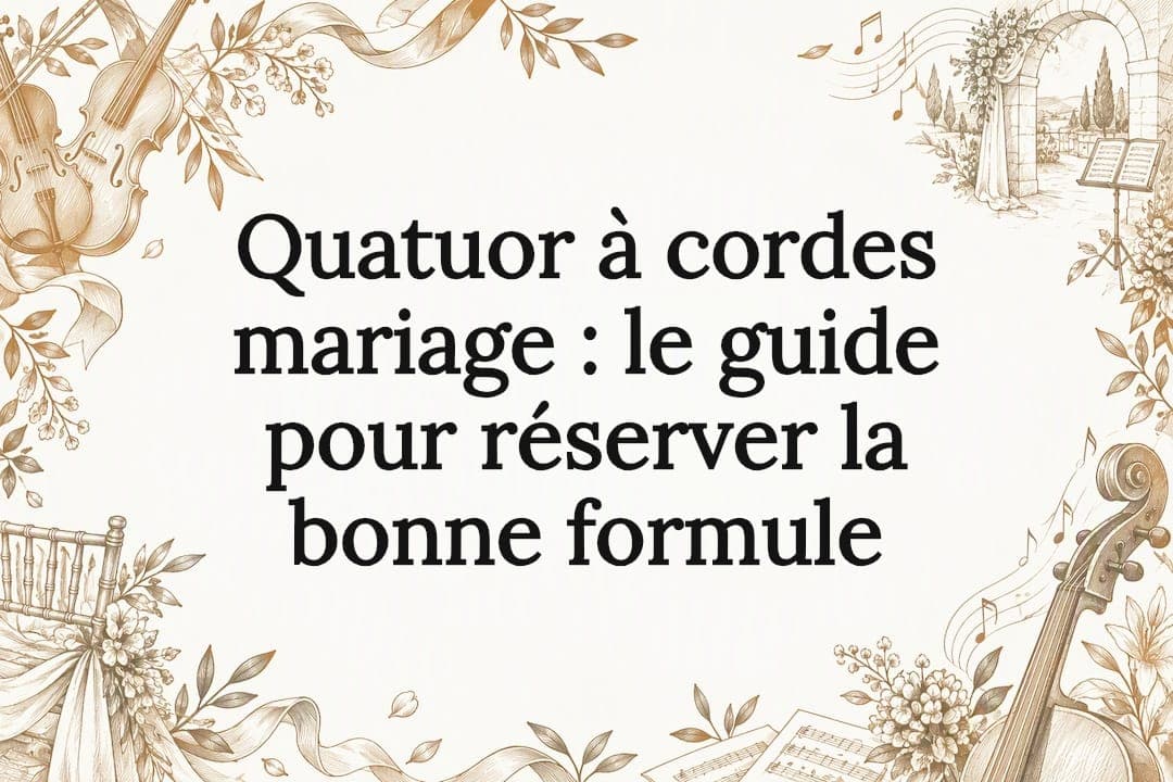 Quatuor à cordes mariage : le guide pour réserver la bonne formule