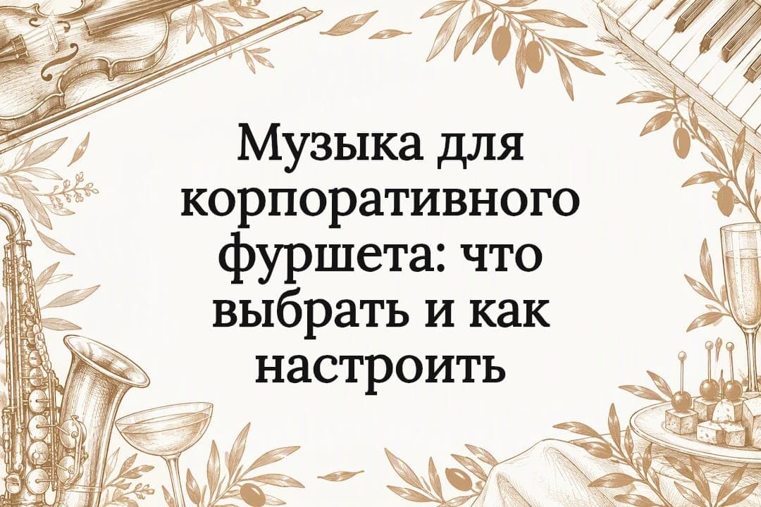 Музыка для корпоративного фуршета: что выбрать и как настроить