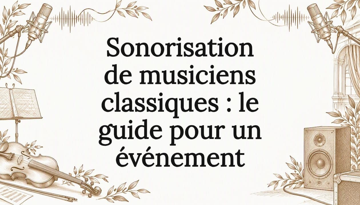 Sonorisation de musiciens classiques : le guide pour un événement