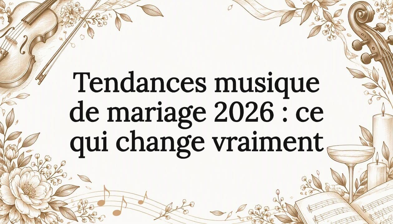 Tendances musique de mariage 2026 : ce qui change vraiment