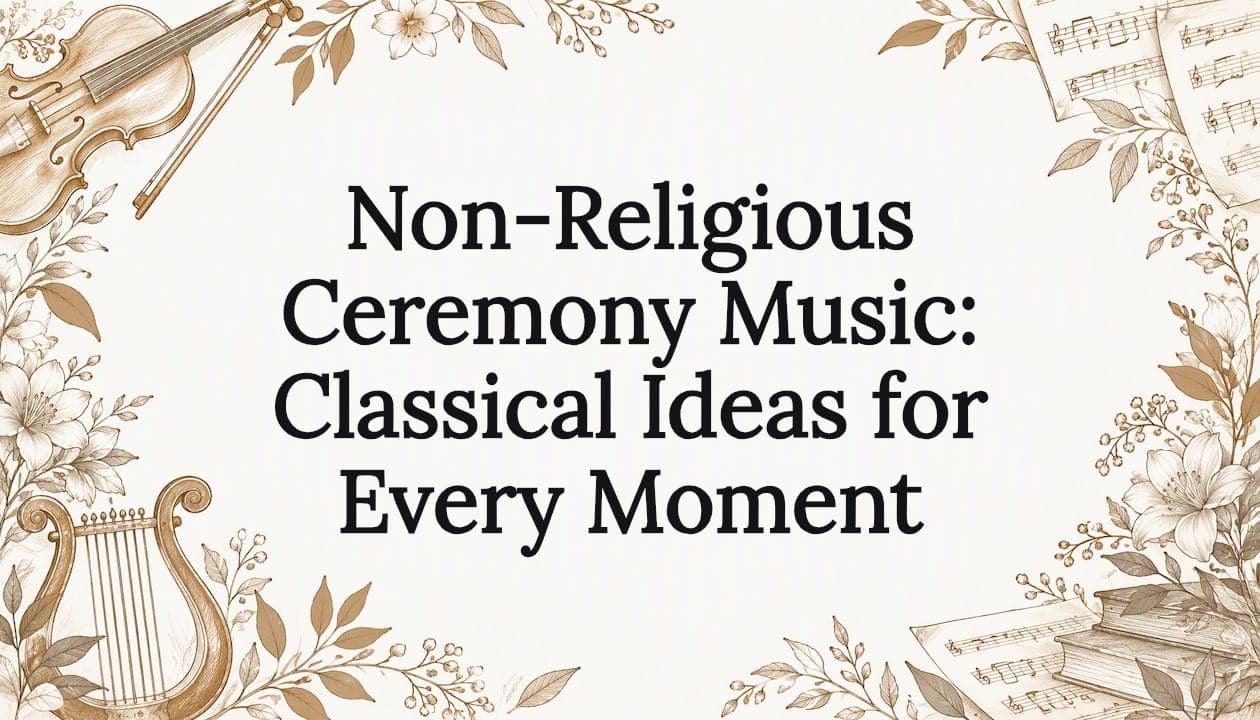 Non-Religious Ceremony Music: Classical Ideas for Every Moment
