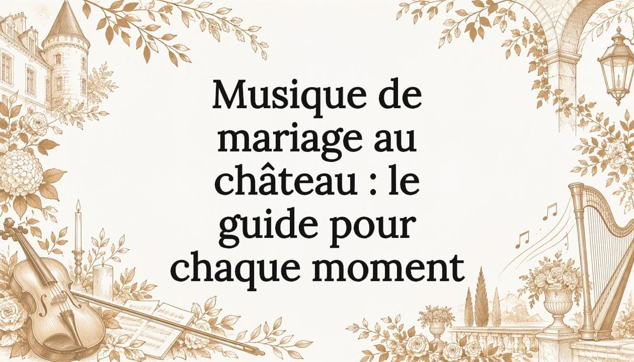 Musique de mariage au château : le guide pour chaque moment