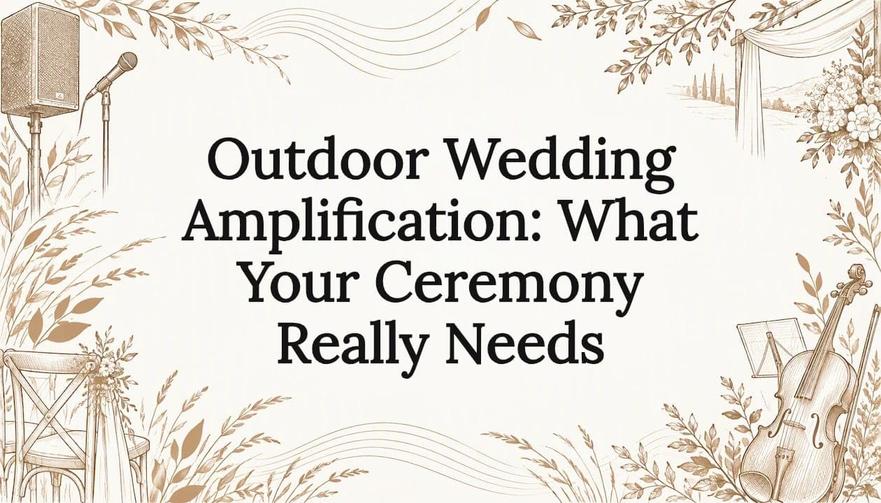 Outdoor Wedding Amplification: What Your Ceremony Really Needs