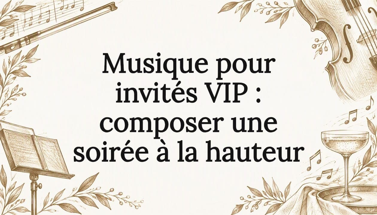 Musique pour invités VIP : composer une soirée à la hauteur