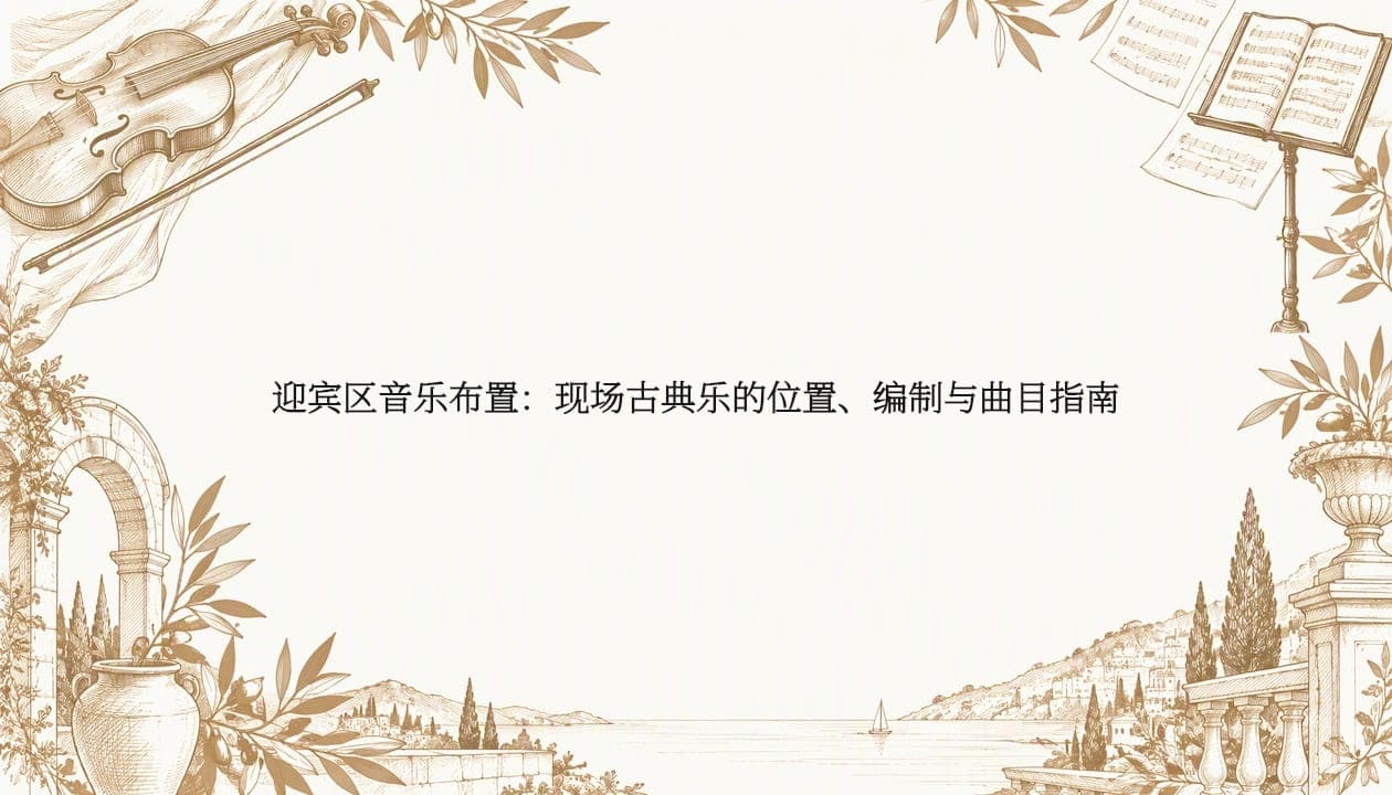 迎宾区音乐布置:现场古典乐的位置、编制与曲目指南