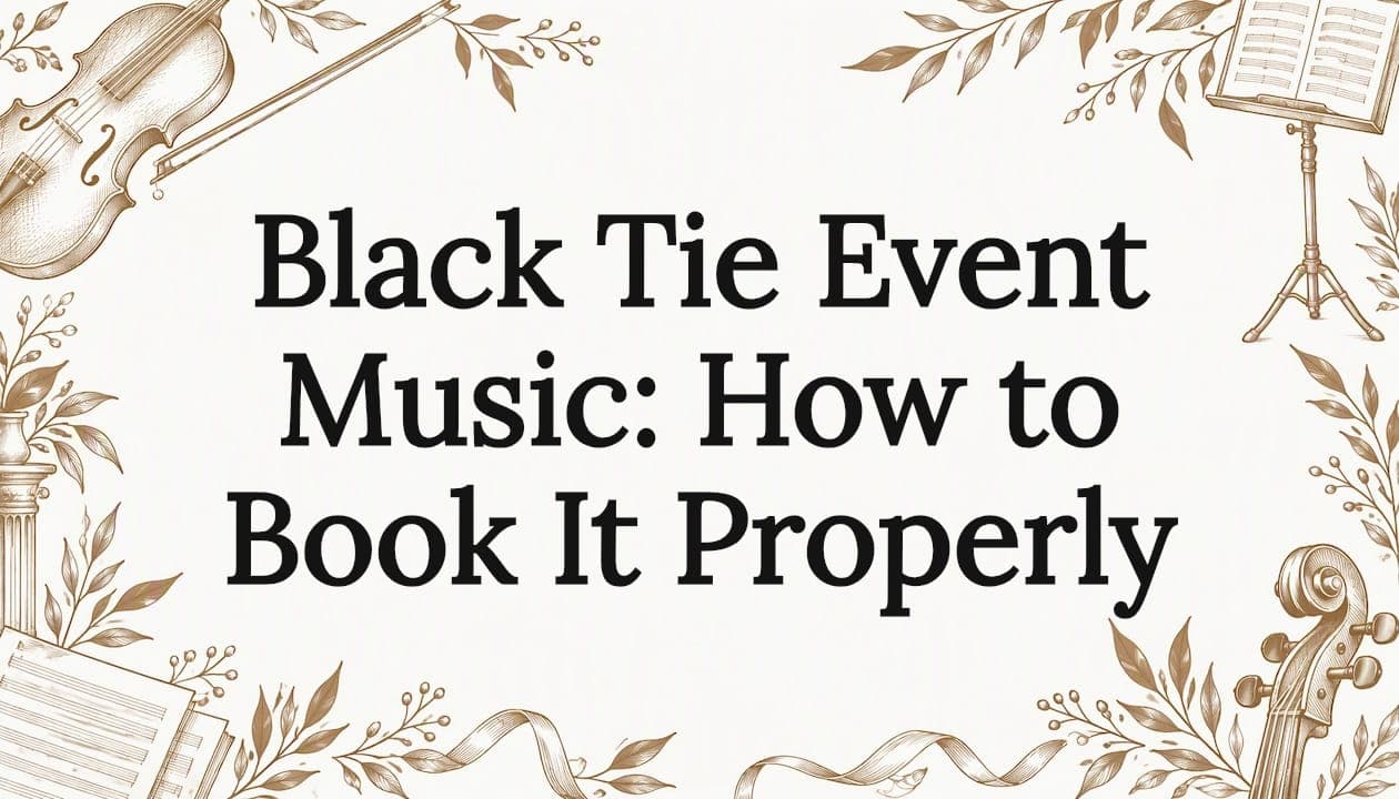 Black Tie Event Music: How to Book It Properly