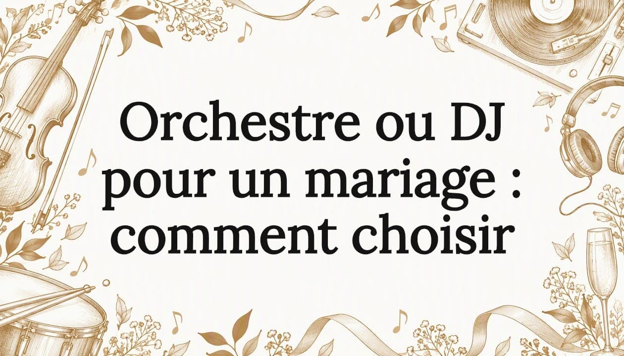 Orchestre ou DJ pour un mariage : comment choisir