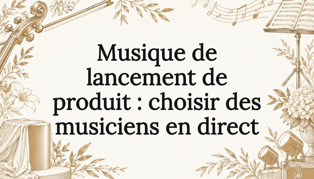 Musique de lancement de produit : choisir des musiciens en direct