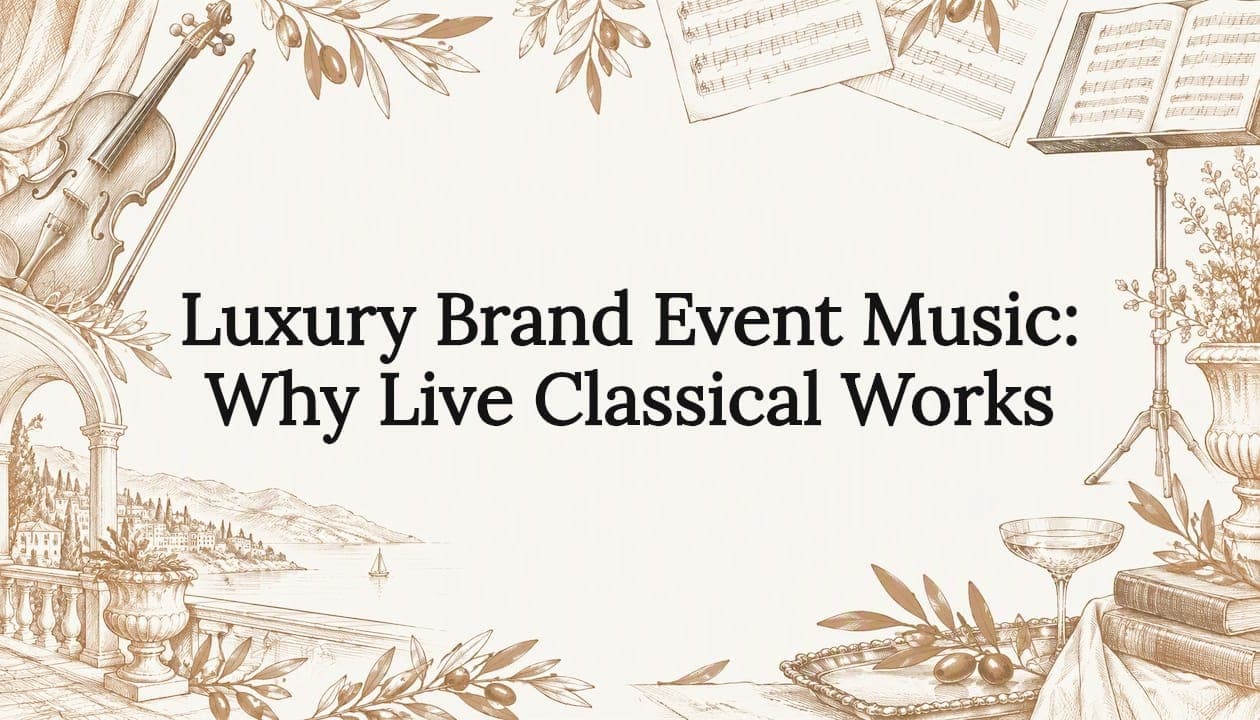 Luxury Brand Event Music: Why Live Classical Works
