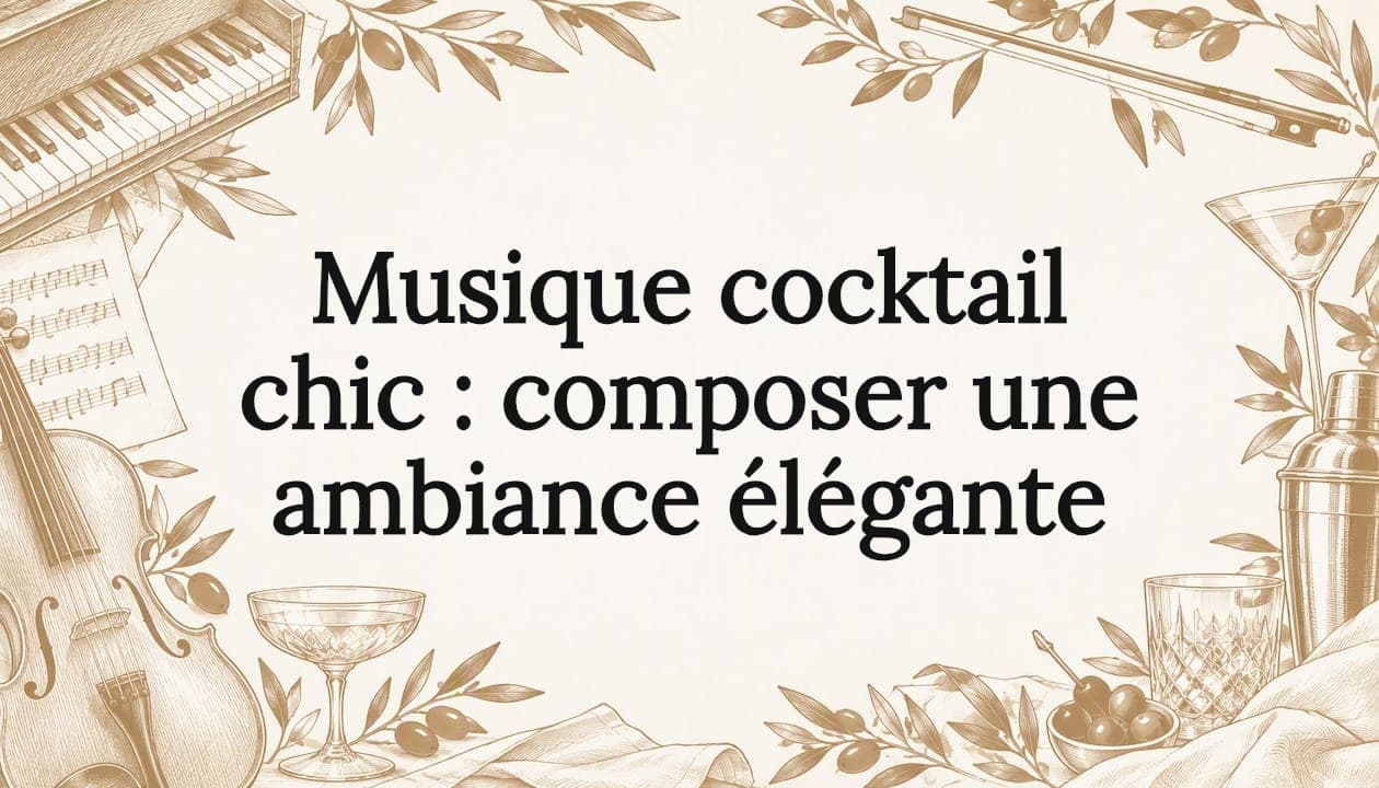 Musique cocktail chic : composer une ambiance élégante